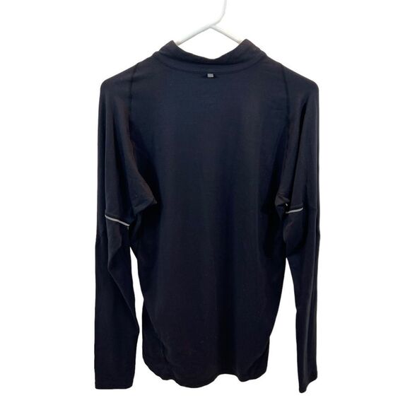 Men’s Nike Dri-Fit Black 1/4 Zipper Long Sleeve‎ Top Reflective Details Medium - Picture 9 of 11